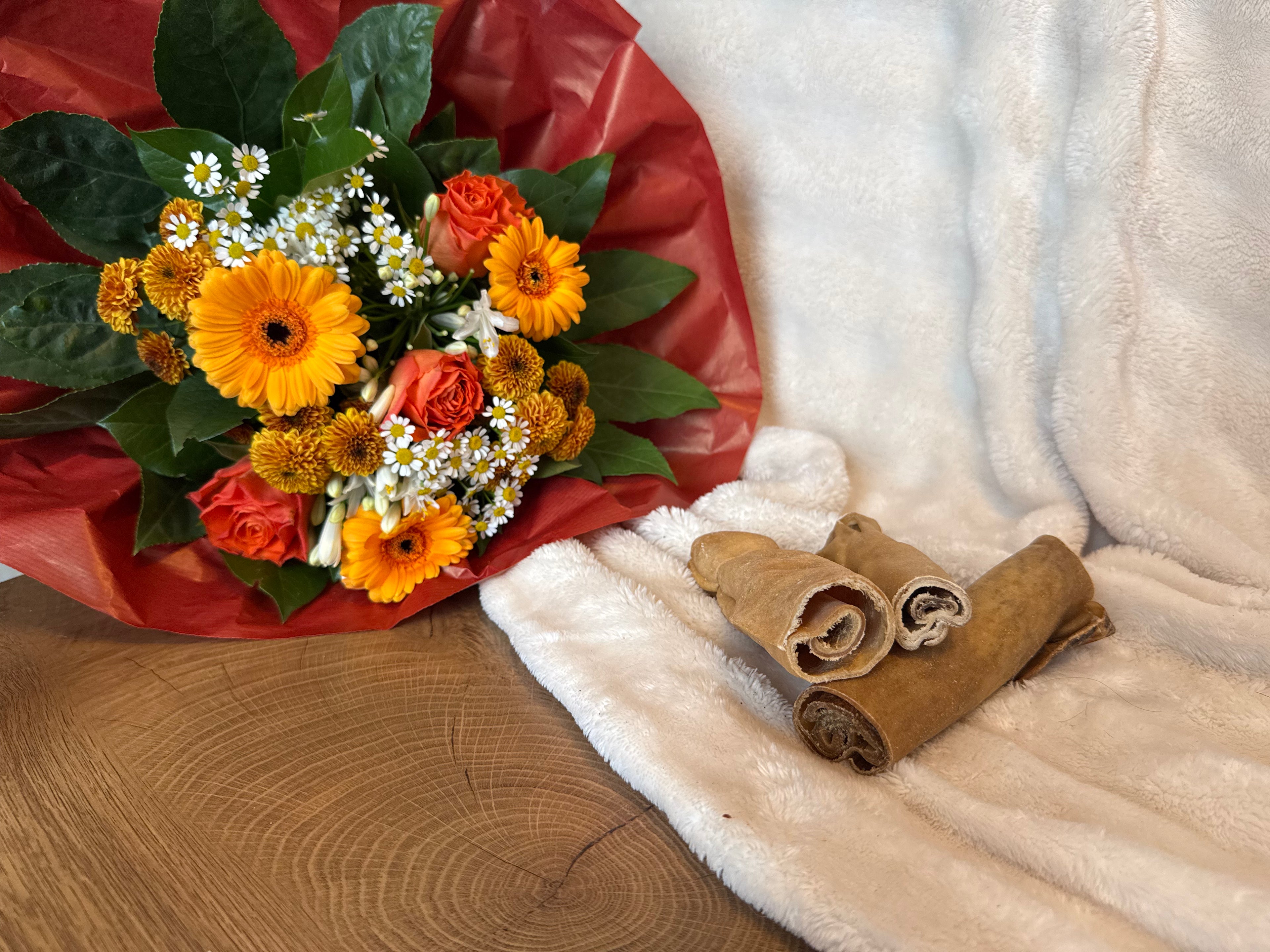 Peau de buffle roulée 15cm