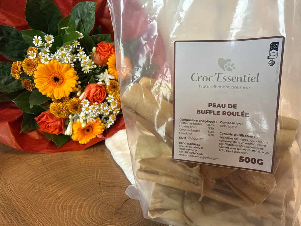 Peau de buffle roulée 15cm